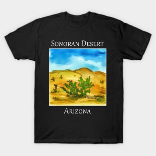 Prickly pear cactus as seen in the Sonoran Desert in Arizona T-Shirt